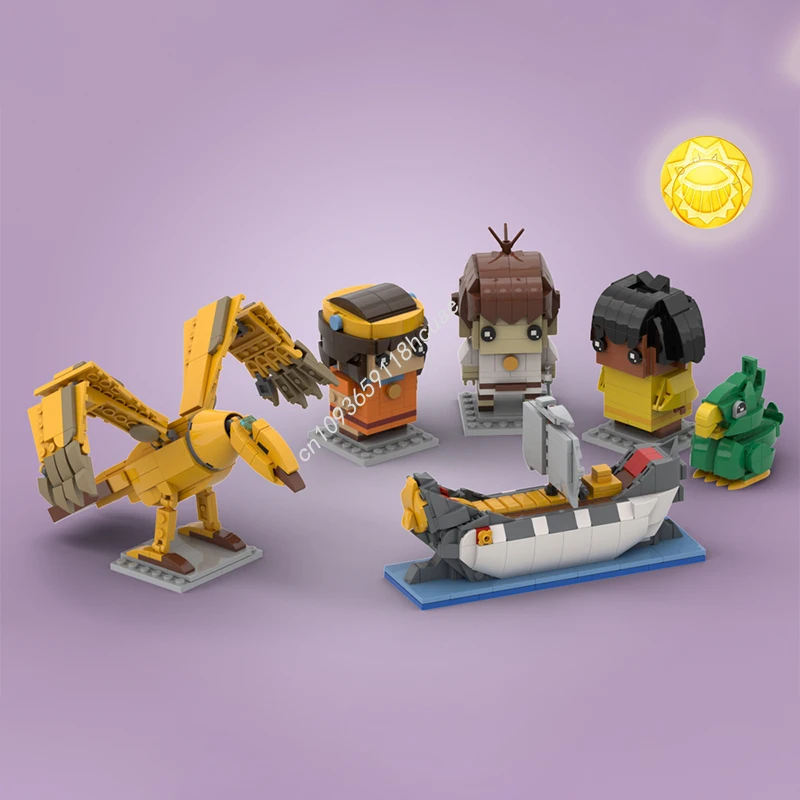 

976 шт. MOC Таинственные города Золотой комплект Brickheadz Модель Строительные блоки Кирпичные игрушки для рукоделия Рождественские подарки