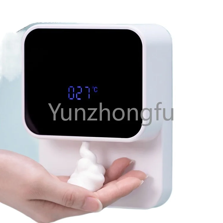 Newly designed automatic foam liquid soap dispenser LED screen contactless kitchen liquid soap dispenser waterproof/infrared