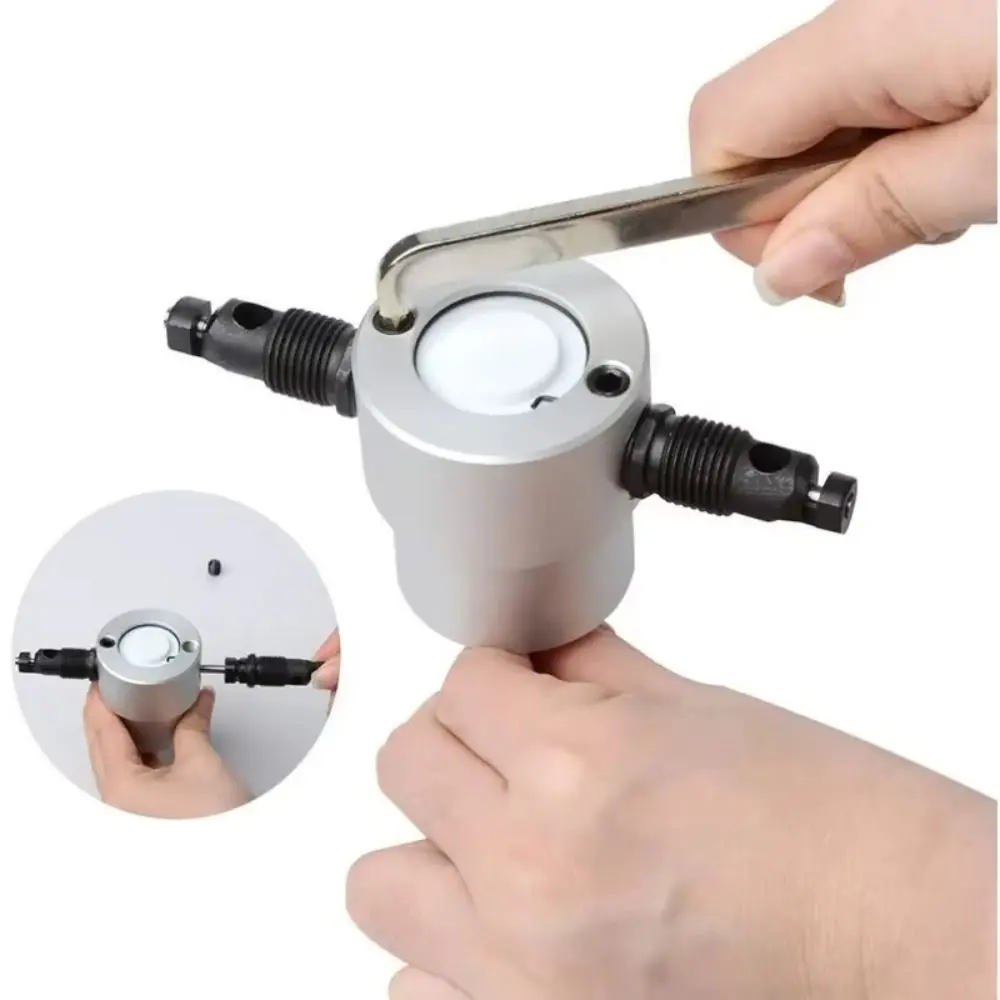 

Adjustable Metal Sheet Cutter 360 Degree Rotary Free Cutting Electric Drill Attachment Double Headed Deburring Tools