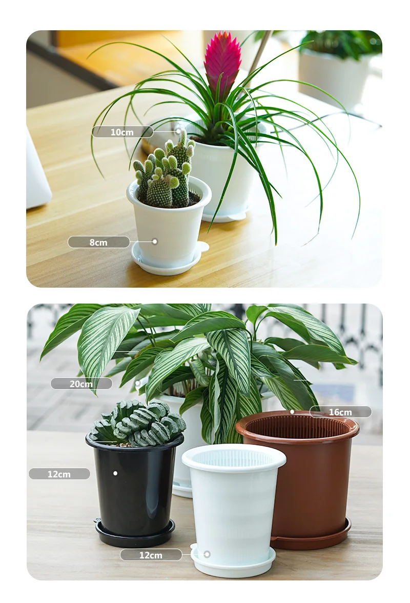 Meshpot Kunststoff-Blumentopf, Orchideentopf mit Löchern, doppelschichtiger Orchideentopf zum Umfüllen von Heim-Pflanzgefäßen, Garten-Sets – Detail 5