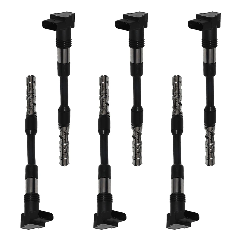 

6X Ignition Coils For Volkswagen VW Transporter T4 Bus/Platform/Chassis/Van 2000-2003 2.8 VR6 Eurovan 2.8L 022905100J 022905100F