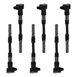 6X Ignition Coils For Volkswagen VW Transporter T4 Bus/Platform/Chassis/Van 2000-2003 2.8 VR6 Eurovan 2.8L 022905100J 022905100F