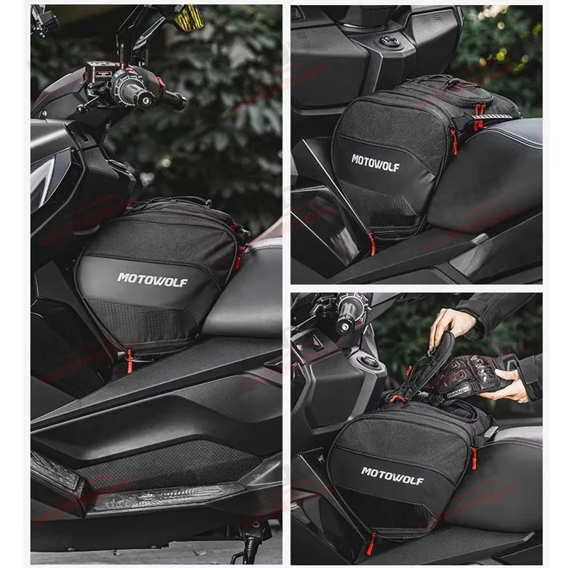 MOTOWOLF Motorcycle Men's Special Fuel Tank Bag Waterproof Durable Large Capacity Motorcycle Travel Scooter Rider Riding Bag view 3