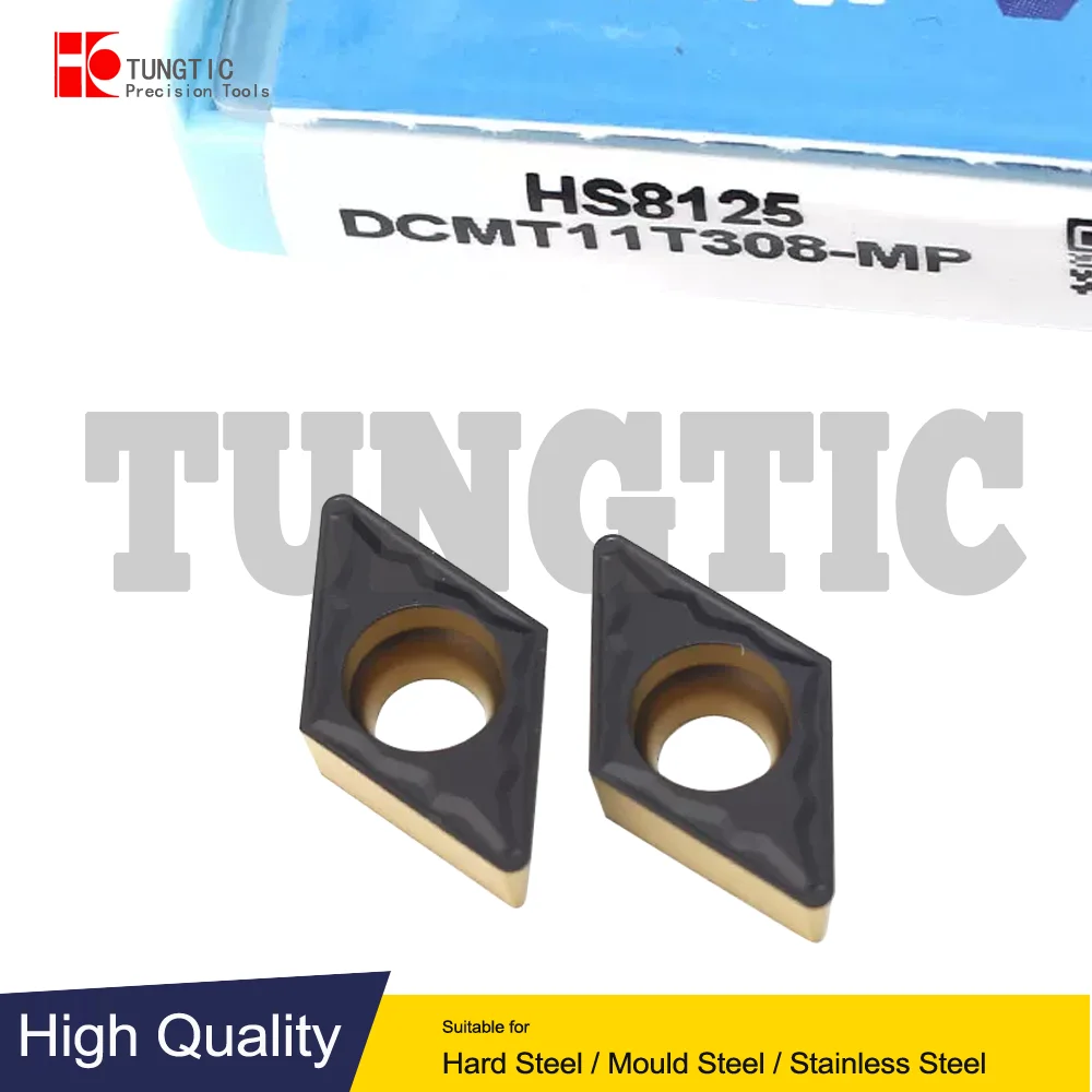 DCMT11T304-MP DCMT11T308-MP HS7225 HS8125 Lathe Cutting Tool Metal Turning Tools Inserts