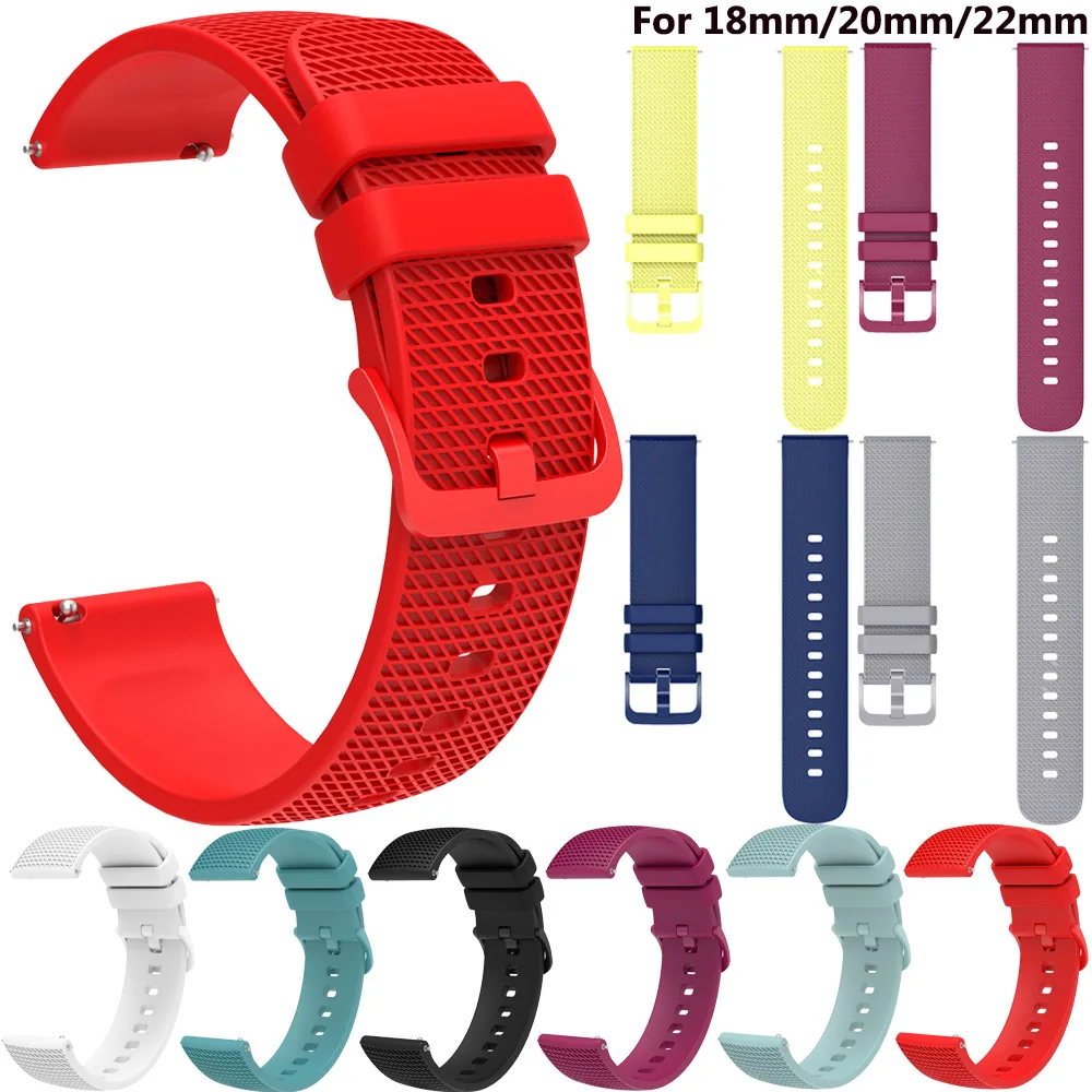 BEHUA Silikon-Armband, Silikon-Armband, Schnellverschluss-Armband, 18 mm, 20 mm, 22 mm Breite, Ersatzzubehör