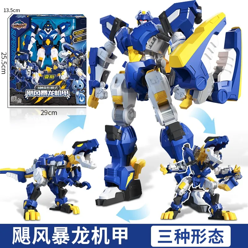 ni Force 2 Super Dino Trasformazione di potere Robot Giocattoli Action Figures MiniForce X Simulazione Animale Deformazione Dinosauro Giocattolo