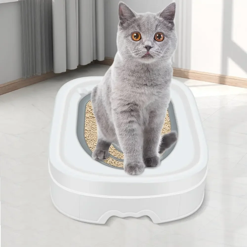 Can Cat With Box New Teaching Toilet Cats Litter Tools Product Or Be Use Trainer, Water Reusable To