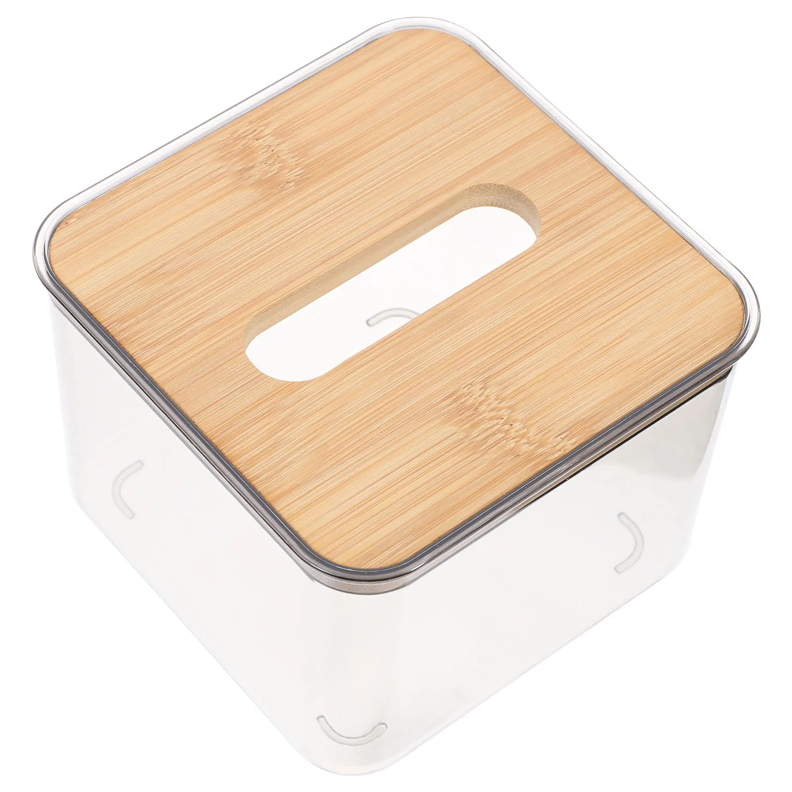 Porta Cajas de Pañuelos de Escritorio, Cubierta Moderna en Forma de Cubo para Habitación, Dormitorio, Cafetería, Dispensador de Toallas de Papel con Bordes Lisos, Estuche para Servilletas Domésticas