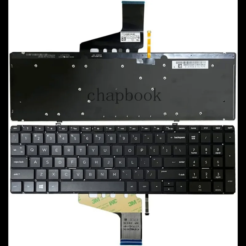 Keyboard Backlit US Replacement for HP Spectre X360 15-CH 15T-CH000 15-DF L30531-DH1 15-CH008CA 15-CH010CA 15-CH011DX