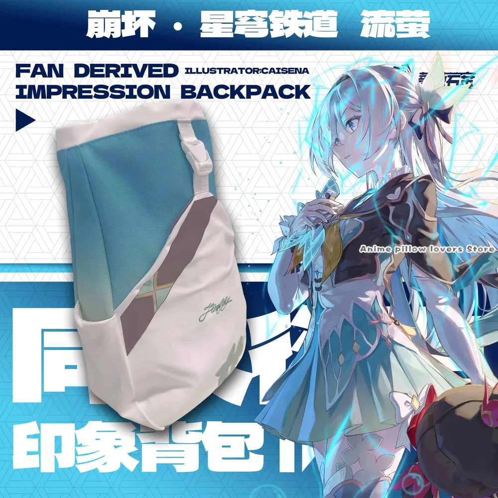 

Honkai: Star Rail Sier Wolf Firefly Fashion Backpack School Student Knapsack Anime Cosplay Messenger Bag Game Gift