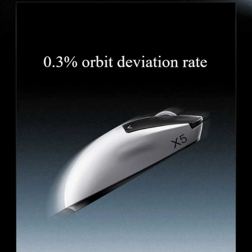 AULA Kunlun X5 Wireless Mouse Customized Tri-mode Dual 8K Return Rate Battery Ergonomics E-sports Game Mouse Computer Accessory