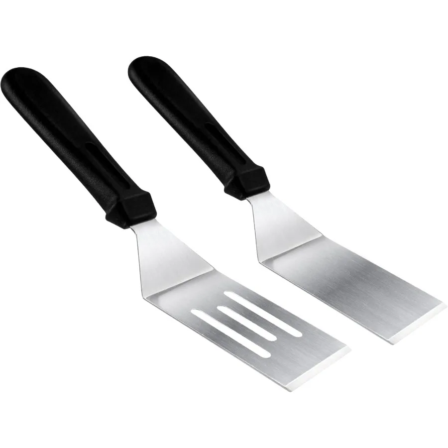 

Metal Spatulas for kitchen Use 2 Pieces Professiol Serving Spatula with Heat Resistant Handle 9.8 Ih Stainless Steel Spatula Id