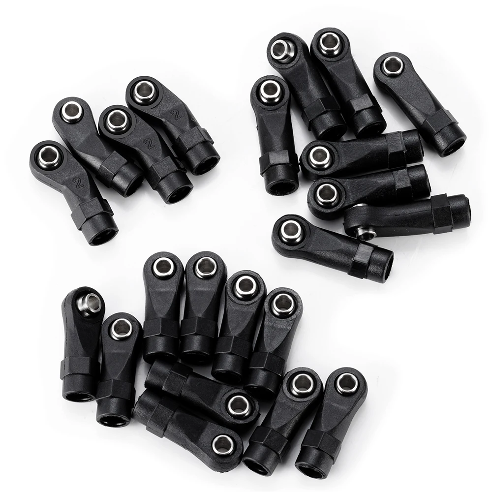 YEAHRUN 22 Pcs/Set Plastic Straight Link Rod Balls Ends Head Kit for TRX-4 1/10 RC Crawler Car Upgrade Parts Accessories