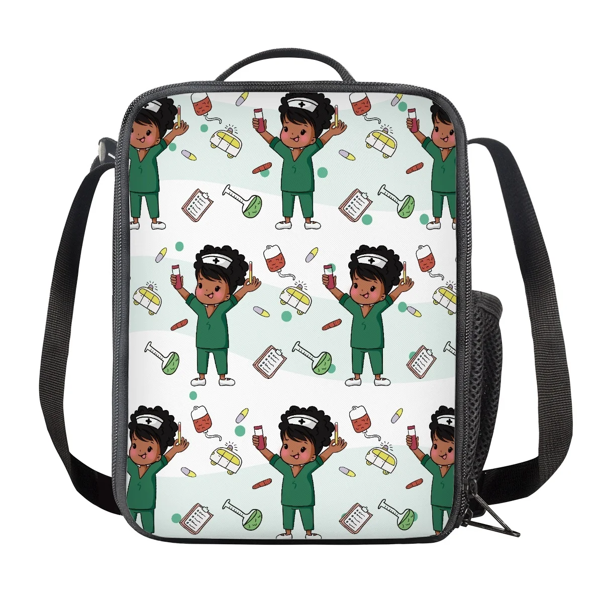 Impressão térmica Lunch Bags para homens e mulheres, Messenger Bags, Hospital Box, Viagem, Piquenique, Médico, Enfermeira, Personalizar