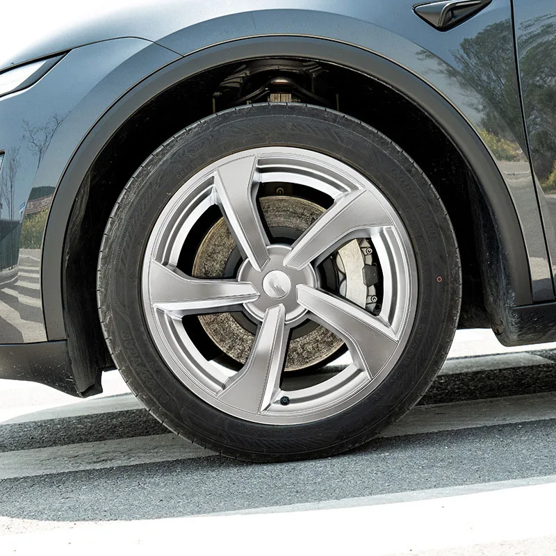 새로운 Tesla ModelY Juniper 2025 + 허브 캡 성능 교체 휠 캡 전체 림 커버 액세서리 용 4PCS 휠 Hubcap 커버 썸네일 5