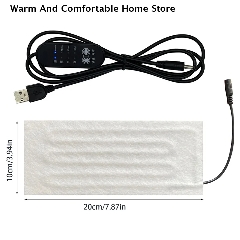 5V USB Warm Paste Pads Fast-Heating Carbon Fiber Heating Pad Safe Heating Warmer Pad For Cloth Vest Jacket Coat Fishing Camping view 5