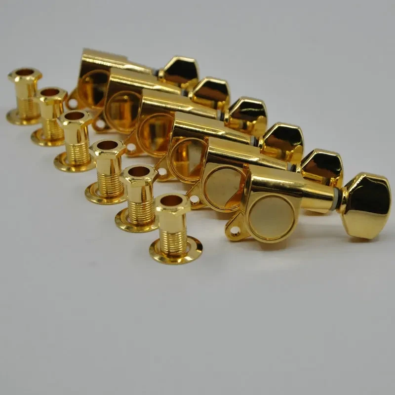6 String Electric Guitar Machine Heads Golden Color Special Sales PW Produced Right Hand Acoustic Guitar Tuner Pegs