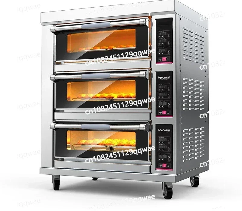 Commercial Oven Intelligent Electric Oven Cake Baking Room Three Layers Nine Plates Large Capacity Baking Oven