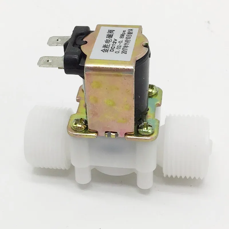 

1 шт. электромагнитный клапан G3/4 ''BSP наружная резьба электрический пластик 5 Вт сливной клапан для воды 12 В 24 В 220 В нормальный закрытый впуск воды