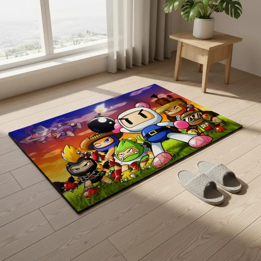 Floor Mat  diatom mud bathroom absorbent floor mat toilet toilet stepping mat anti-slip mat home entrance mat B-Bomberman