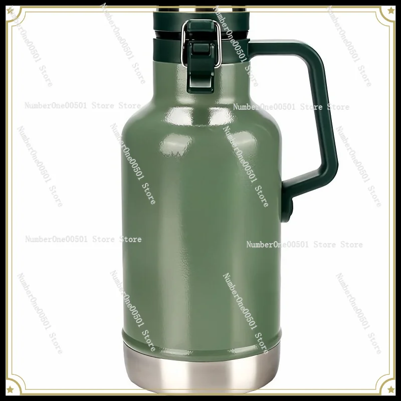 Craft Beer Pot Vacuum Insulation Pot Outdoor Travel Camping Portable Stainless Steel Kettle