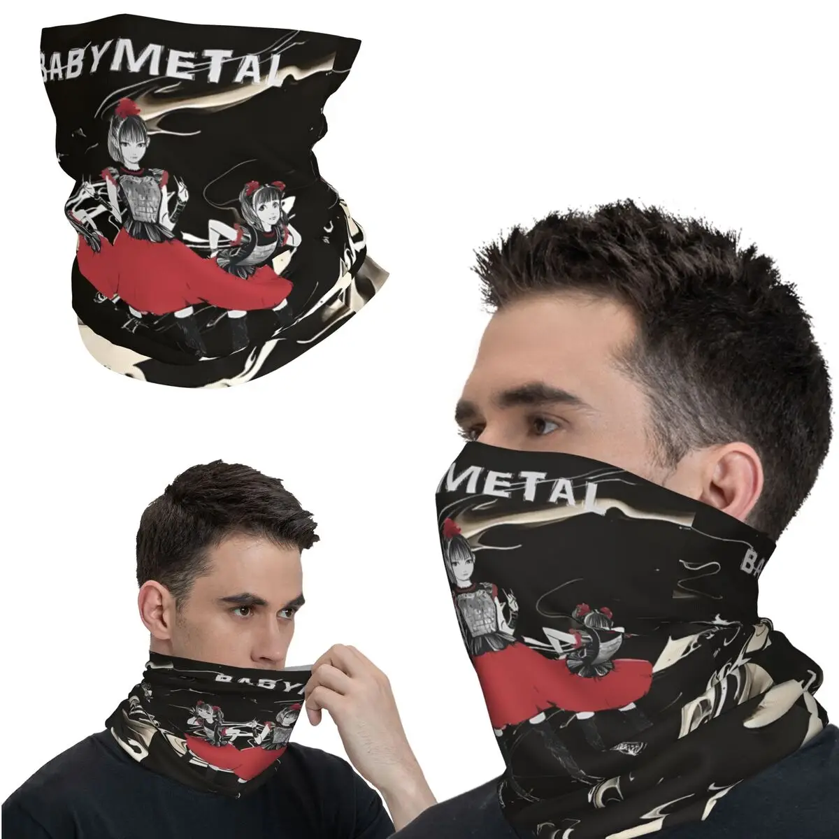 Écharpe de course Babymetal Tour Visage Unisexe, Bandana Cou, Coupe-vent, Club Moto, Objets, Adulte