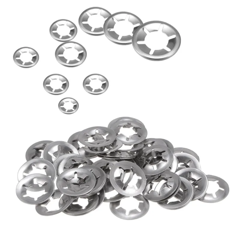 10/50/100Pcs Star Lcok Plum Washers Internal Tooth Locking Washer M2M2.5 M3 M4 M5 M6 M8 M10 M12 Shaft Bearing Retaining Rings
