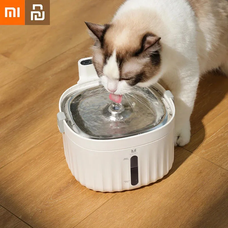 Youpin Xiaomi 2L Automatic Cat Water Fountain LED Light Ultra Silent USB Electric Mute Water Feeder Pet Drinking Water Fountain