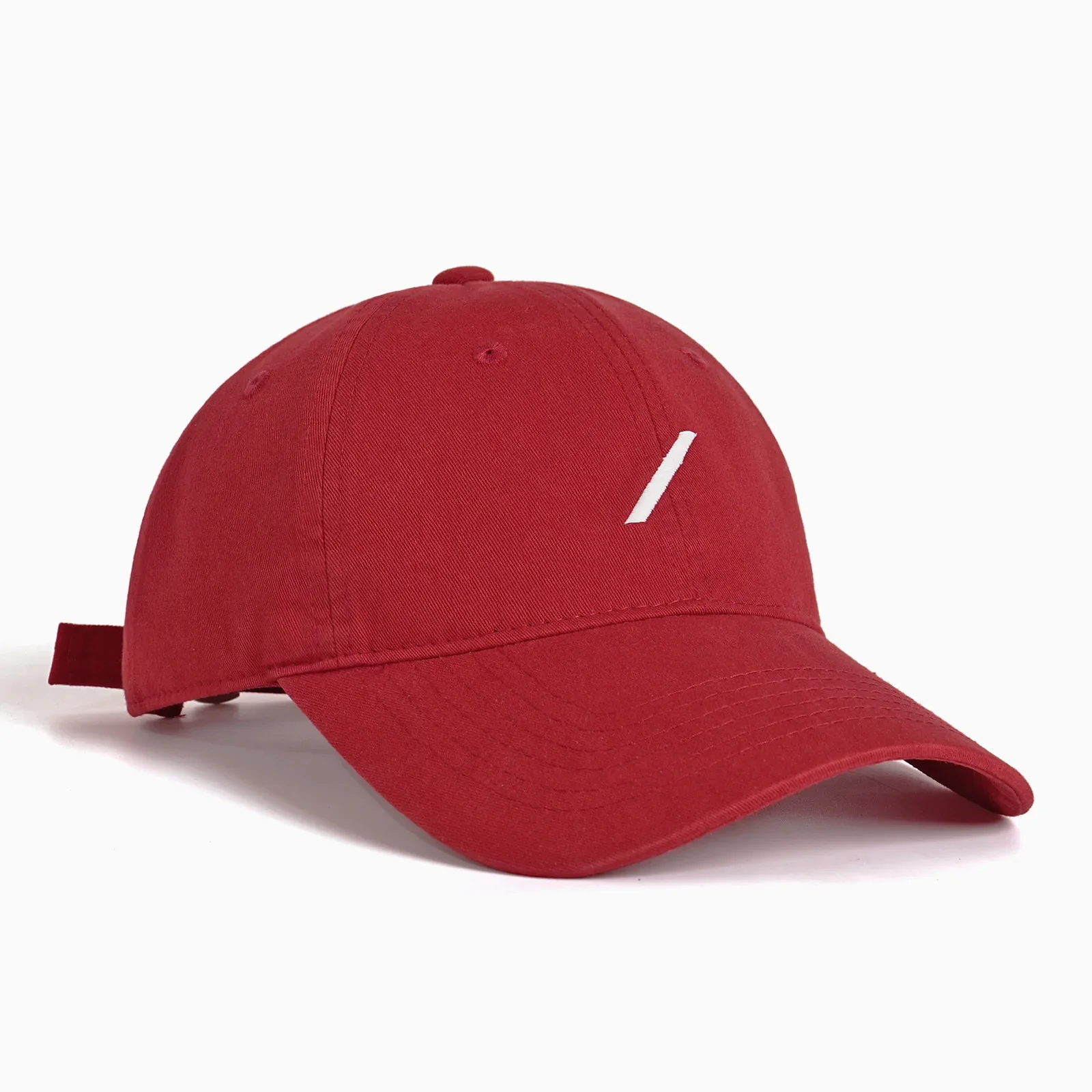 Korean Version Pure Cotton Baseball Cap Embroidered Wide Brim Hat for Men and Women Simple Design Four Seasons Versatile