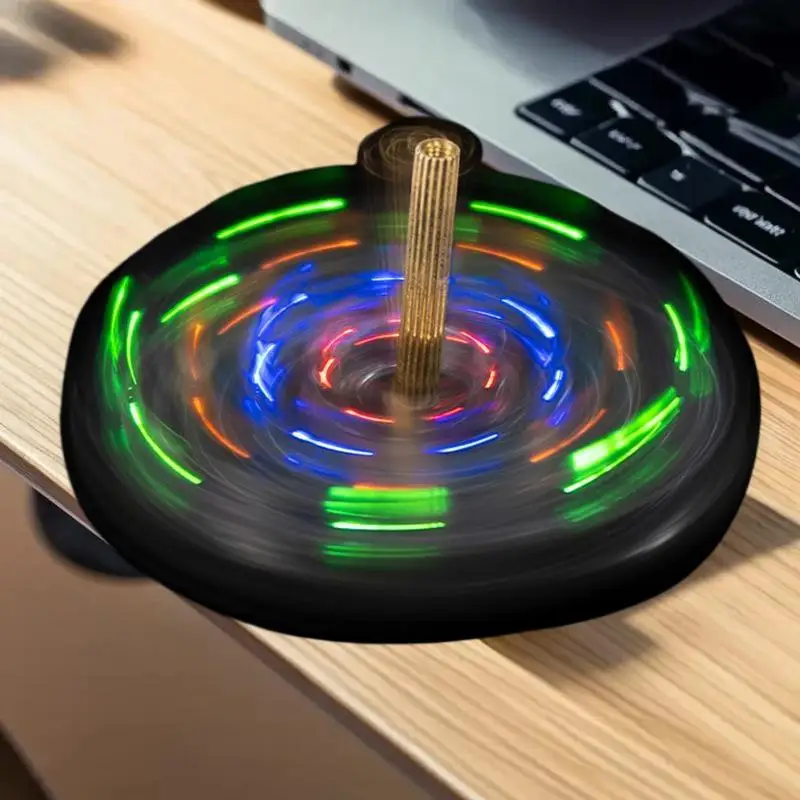 LED Rotating Gyroscope DIY Kit Blinking Lights Circuit Board Soldering Practice Electronics Kit For Beginner Soldering Learning