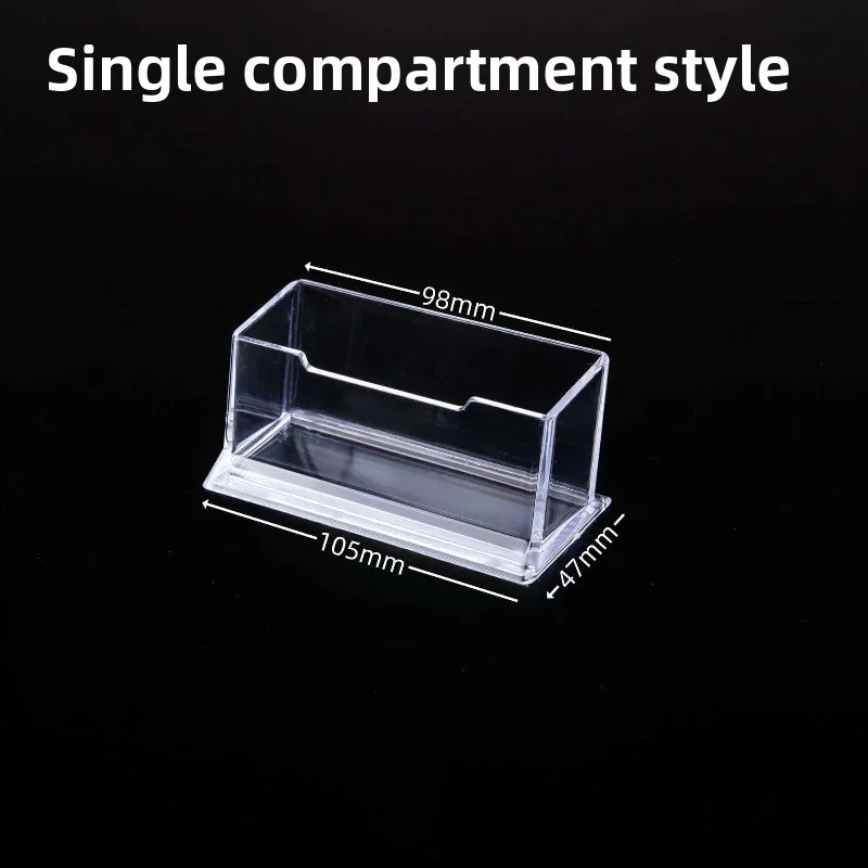 Visitenkartenetui Desktop Büro Visitenkartenhalter Display Ständer Kunststoff Transparent Regal Box Lagerung Neu