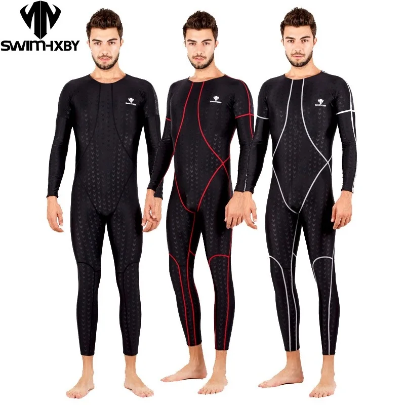 HBXY Long Sleeve High Waist Swimsuit Full Body Wet Suits One Piece Swimwear