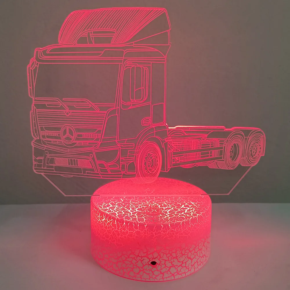 

2025 New Construction Vehicles 3D Lamp with Touch & Remote Control, 16 Adjustable Colors, CE / Rohs Certified – Fast Shipping