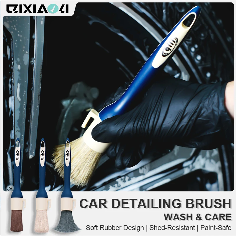 

3 шт., щетка для чистки автомобильного кондиционера, вентиляционное отверстие, чистая щелевая щетка для подметания пыли, тряпка для салона автомобиля с щеткой, набор инструментов для мойки автомобиля