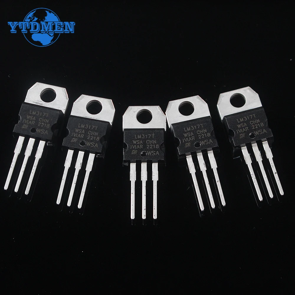 5 pz/10 pz LM317T regolatore di tensione LM317 1.5A 1.2-40V TO220 circuiti integrati IC kit