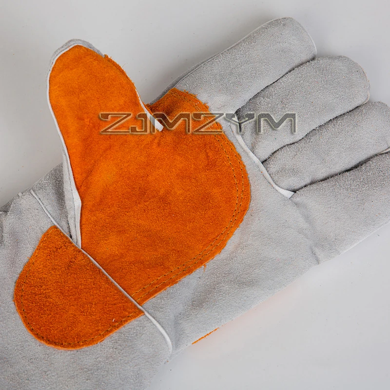 Welding Gloves 60cm/ 45cm Fire/Heat Resistant Leather Welding Gloves For Mig, Tig, Stick, Forge, BBQ, Grill, Fireplace, Wood