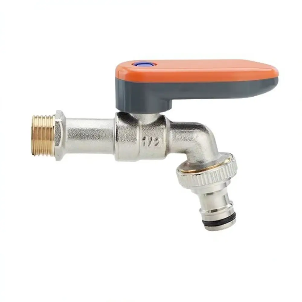 Lockable Garden Water Tap Brass Security Spigot Outdoor Anti Theft Password Faucet Fast Connection For Washing Machine Hose