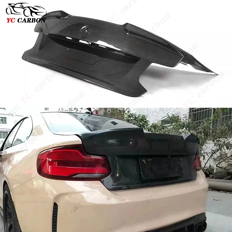 For BMW 2 Series F22 M2 F87 M2C Dry Carbon fiber trunk lid the trunk lid encloses the upper lid behind the trunk lid body kit