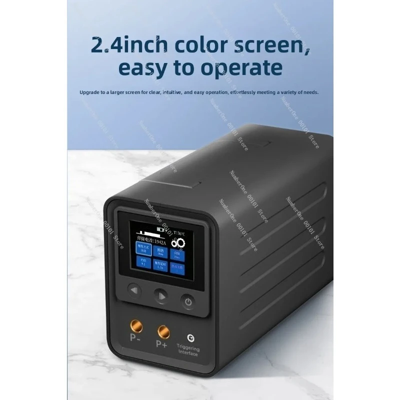Digital Display Super Spot Welder 2.4 Inch Color Screen Farad Capacitor for 0.6mm Nickel Sheet Battery Welding