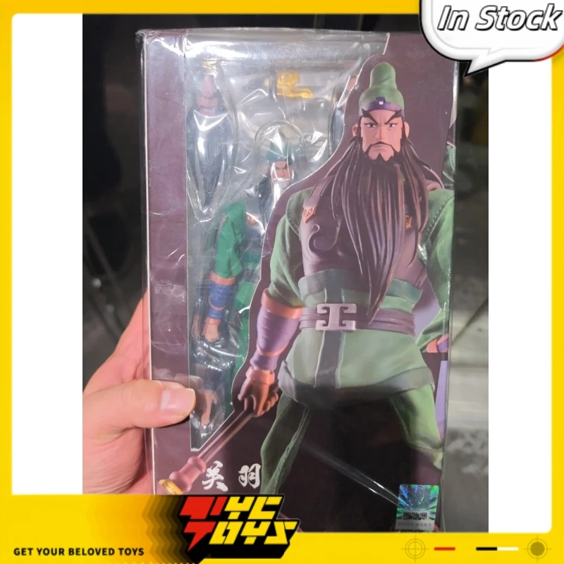 

TYCTOYS Original Playing Toys 1/12 Scale Male Soldier Anime GuanYu Animated Version 6inch Full Set Action Figure Model Toy Gifts