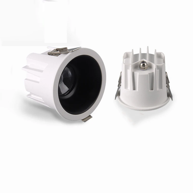 Waterproof Downlight IP65  110V-220V Anti-Glare  Kitchen Bathroom Toilet Eaves Black White LED Ceiling Lamp Spot Light