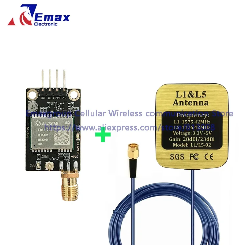 Allystar TAU1201 モジュール開発ボード高性能マルチバンド GNSS 測位モジュール L1 L5 バンド GPS BDS GLONASS GALILEO