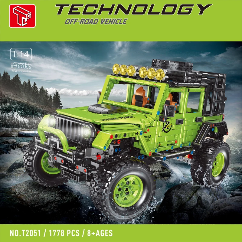 IN STOCK 1:14 MOC Technical RC Off-road Vehicles Building Blocks Bricks Model Assembling Toys for Children Christmas Gift Set