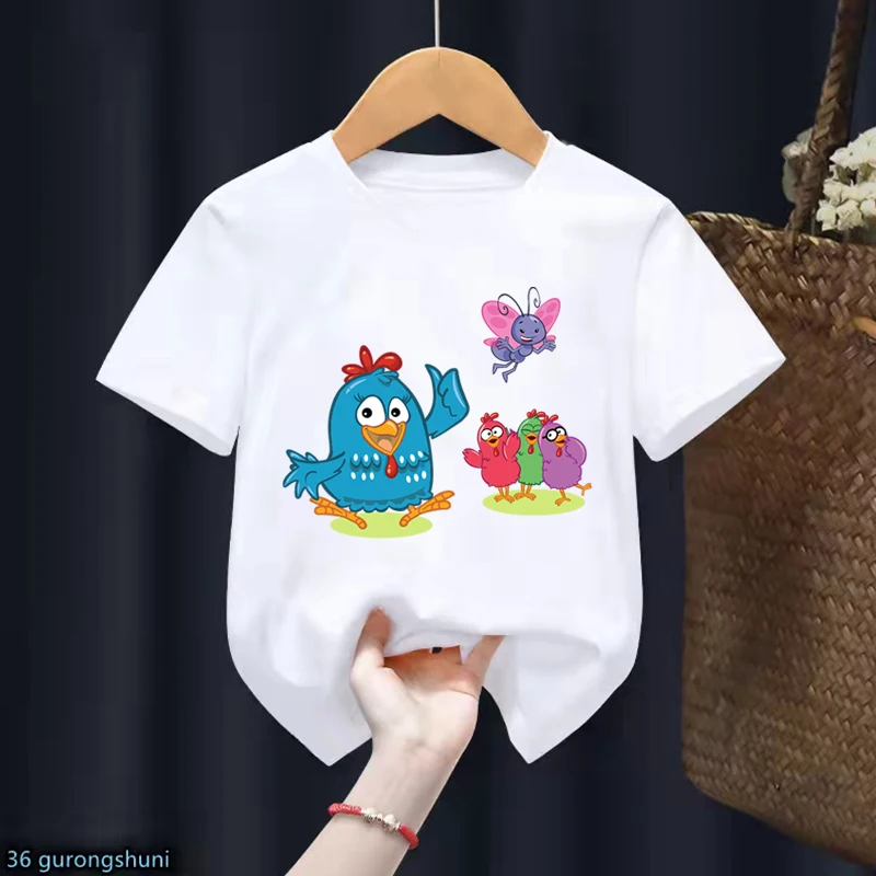 New Kids tshirt Cute Contos CláSsicos Com A Galinha Pintadinha Cartoon tshirt Summer Boys t-shirts Fashion Kawaii Girls t shirts