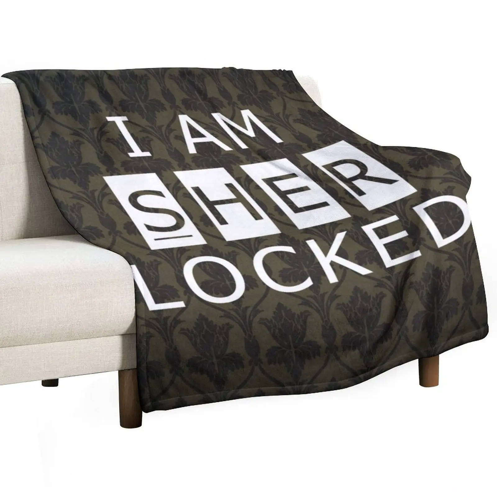 

Sherlocked Throw Blanket Furry Hairy Thermal Cute Plaid Blankets