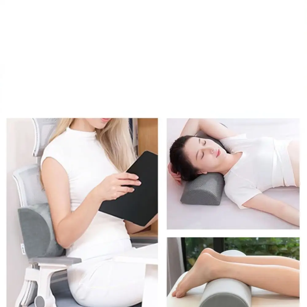 High Density Memory Foam Leg Support Pillow For Hospital Care Spa Massage Table Ergonomic Half Cylindrical Cushion