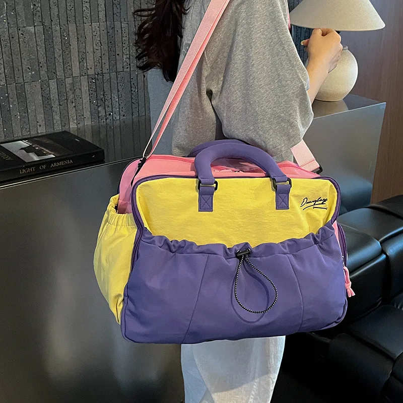 High-value Travel Bag, Light Crossbody Yoga Sports Bag, Large-capacity Independent Shoe Compartment, Expandable Fitness Bag