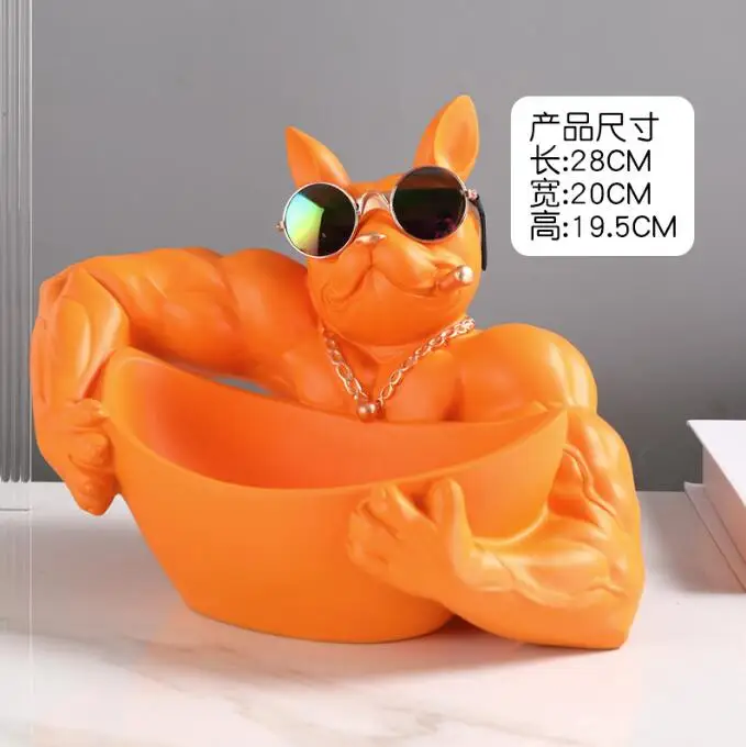 

Dog Model Statue,Bulldog Animal Figurines,Table Ornaments,Storage Box,Sculpture, Home Decoration Accessories,Living Room Decor