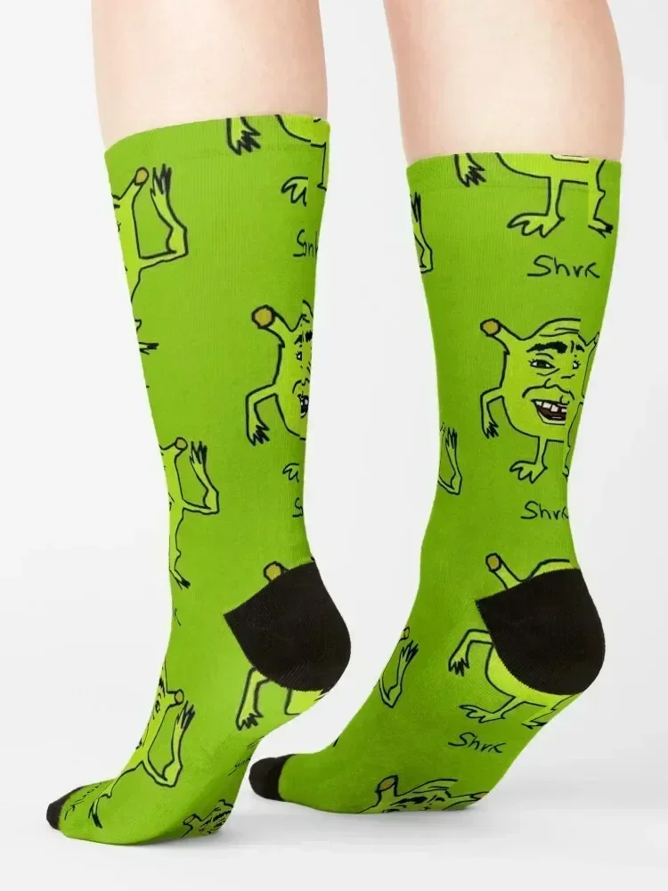 Shronk Meme Socks floral aesthetic set compression Socks Men Women's