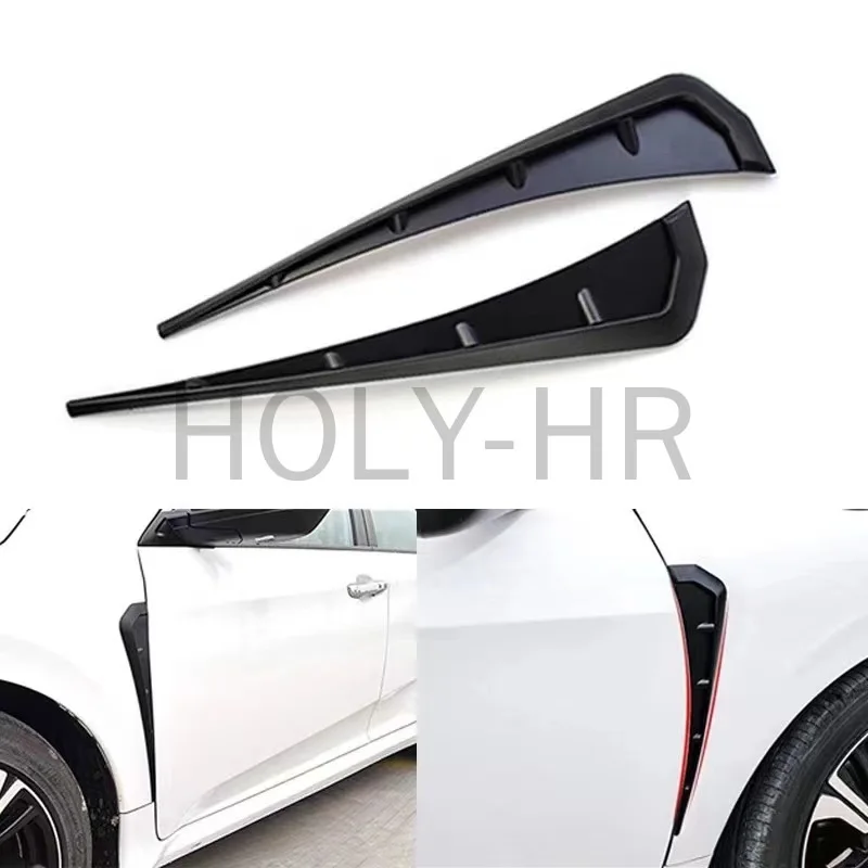 General Motors Side Fender Spoiler Blade Side Wing Vents Decorative Side Wing Stickers, Suitable for Honda Civic Exterior Parts